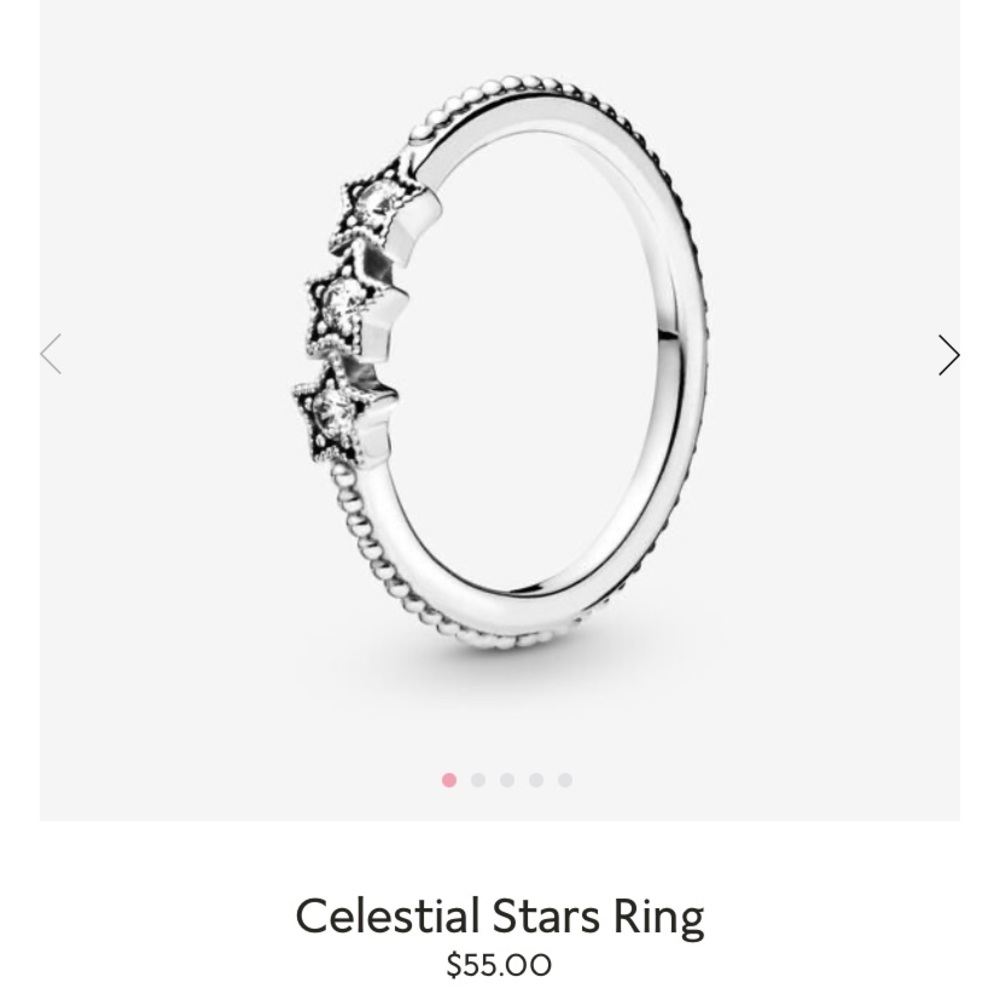 pandora celestial stars ring